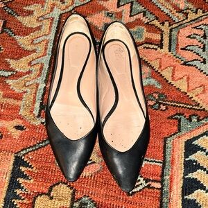 Chloe black leather flats